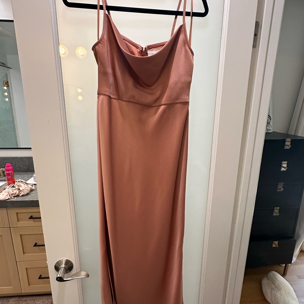 BHLDN Pink Sleeveless Slip Dress for Weddings